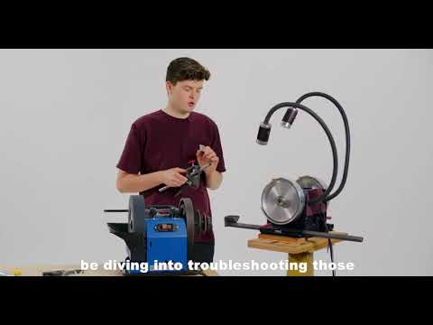How to Easily Sharpen a 4040 Bowl Gouge Using a Oneway Wolverine or Tormek Grinder!1