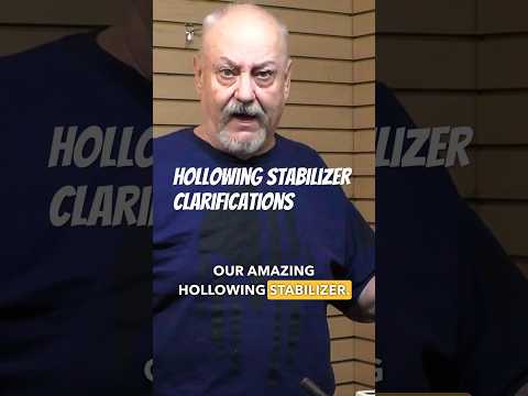 Hollowing stabilizer clarifications #woodturning #woodlathe #woodworking #lathe #shortsfeed #wood