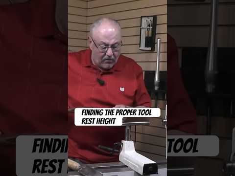 Choosing the Right Tool Rest Height #woodturning #woodworking #woodlathe #howto #tools #lathe #wood