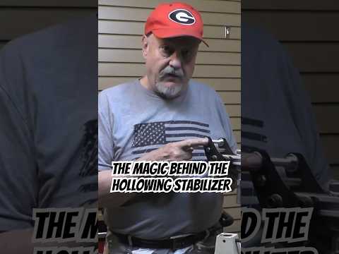 The magic behind the hollowing stabilizer #woodturning #woodworking #woodlathe #howto #hobby #shorts